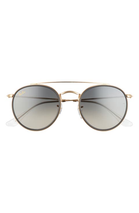 51mm Aviator Gradient Lens Sunglasses