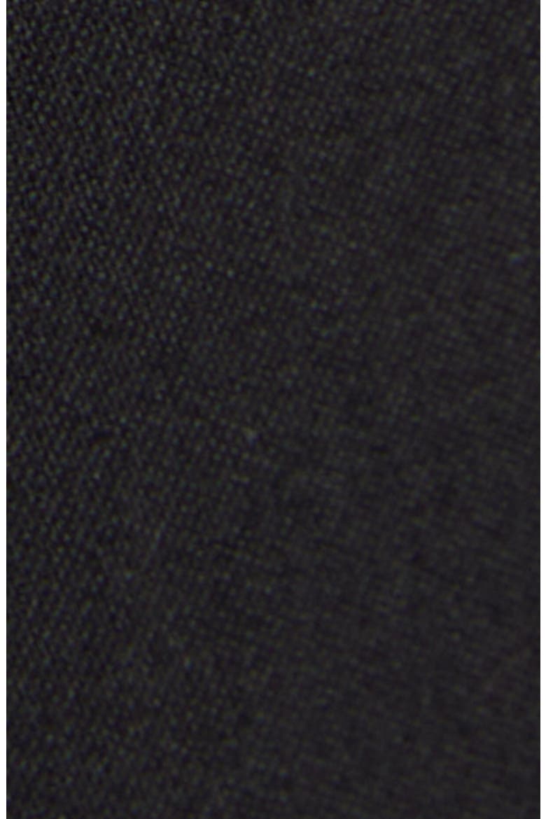 Black Wool Twill Wide Leg Trousers, Alternate, color, 1010 DOUBLE BLACK