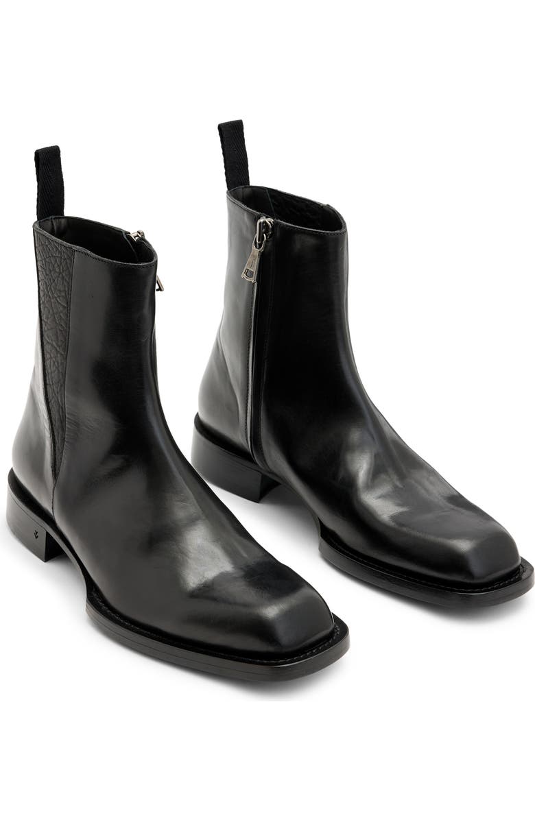 John Varvatos Geo Zip Boot, Main, color, Black