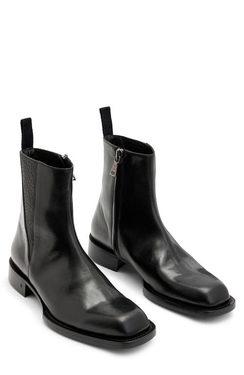 John Varvatos Geo Zip Boot in Black 