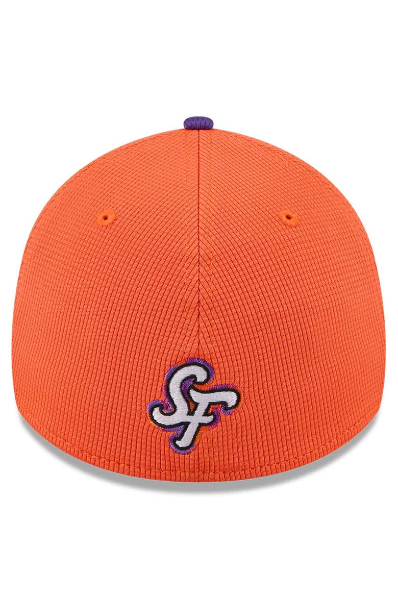 Men's New Era  Orange/Purple San Francisco Giants 2025 City Connect Batting Practice 39THIRTY Flex Hat, Alternate, color, Orange