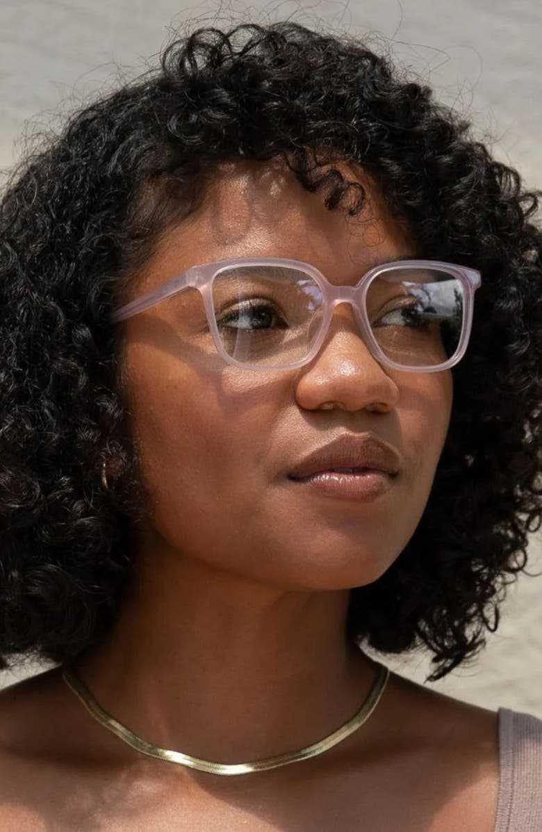 Mohala Eyewear Nani 50mm Medium Nose Bridge Narrow Width Square Optical Glasses, Alternate, color,