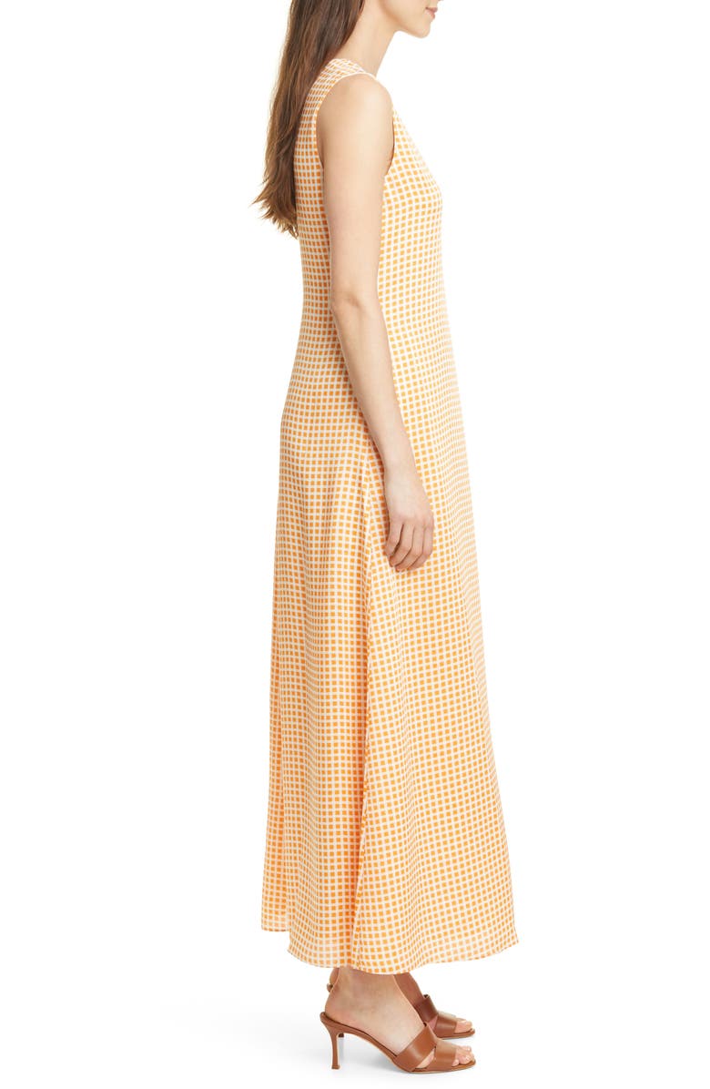 Club Monaco Gingham Soft Swing Maxi Dress, Alternate, color, 