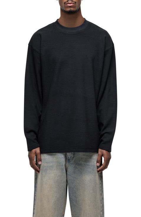 Scribble Long-Sleeve Waffle T-Shirt