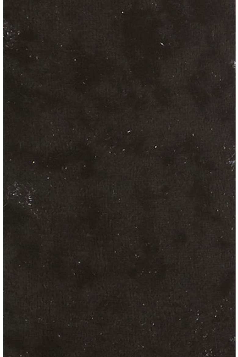 Crushed Velvet Socks, Alternate, color, BLACK