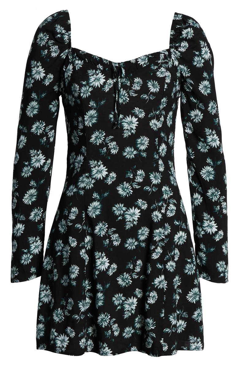 BP. Printed Long Sleeve Minidress, Alternate, color, 