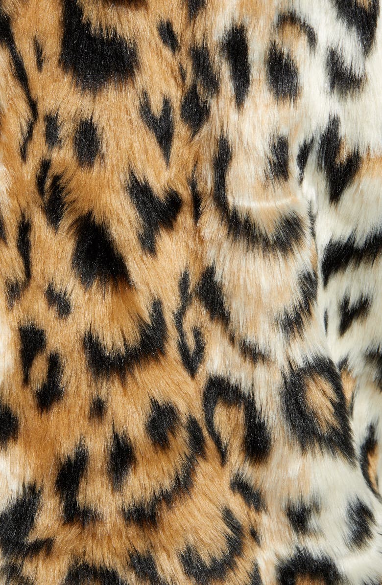 JACK BY BB DAKOTA Leopard Faux Fur Bomber Jacket, Alternate, color,