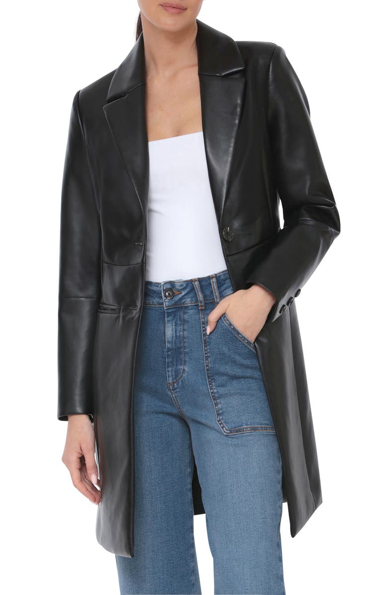 Avec Les Filles Faux Leather Jacket, Alternate, color, 