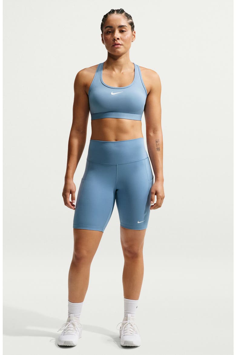 Dri-FIT Swoosh Medium Support Padded Sports Bra, Alternate, color, 486 WORKBL/ WHITE
