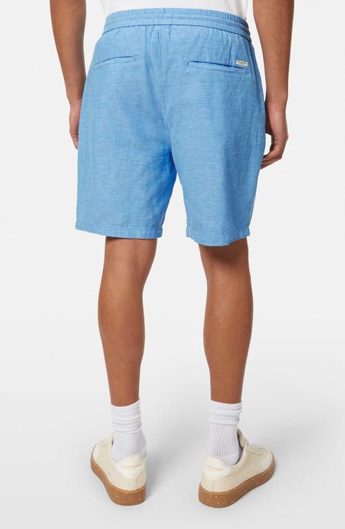 SCOTCH & SODA SCOTCH & SODA FLAT FRONT SLUB COTTON & LINEN TWILL DRAWSTRING BERMUDA SHORTS