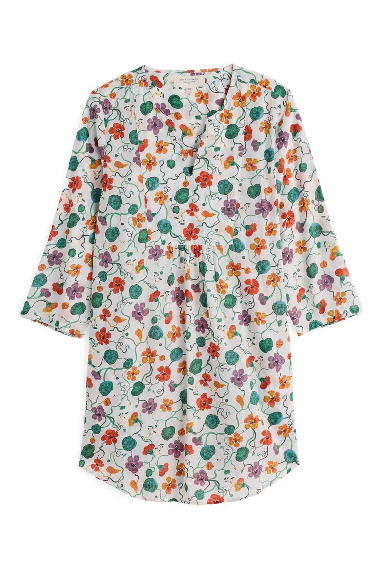 Op Art Organic Cotton Tunic, Alternate, color, NASTURTIUM PRESS CHALK