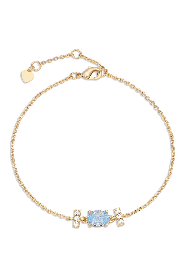 Avery 14k Gold Plate Chain Bracelet, Main, color, GOLD