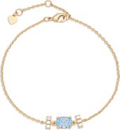 EYE CANDY LOS ANGELES Avery 14k Gold Plate Chain Bracelet