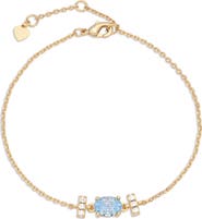 EYE CANDY LOS ANGELES Avery 14k Gold Plate Chain Bracelet