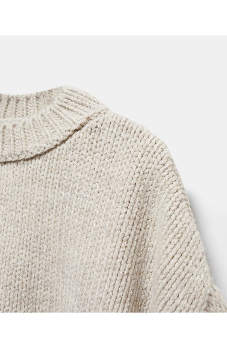 MANGO Crewneck Crop Sweater, Alternate, color, 