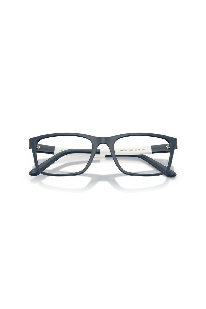 57mm Rectangle optical glasses, Alternate, color, Blue