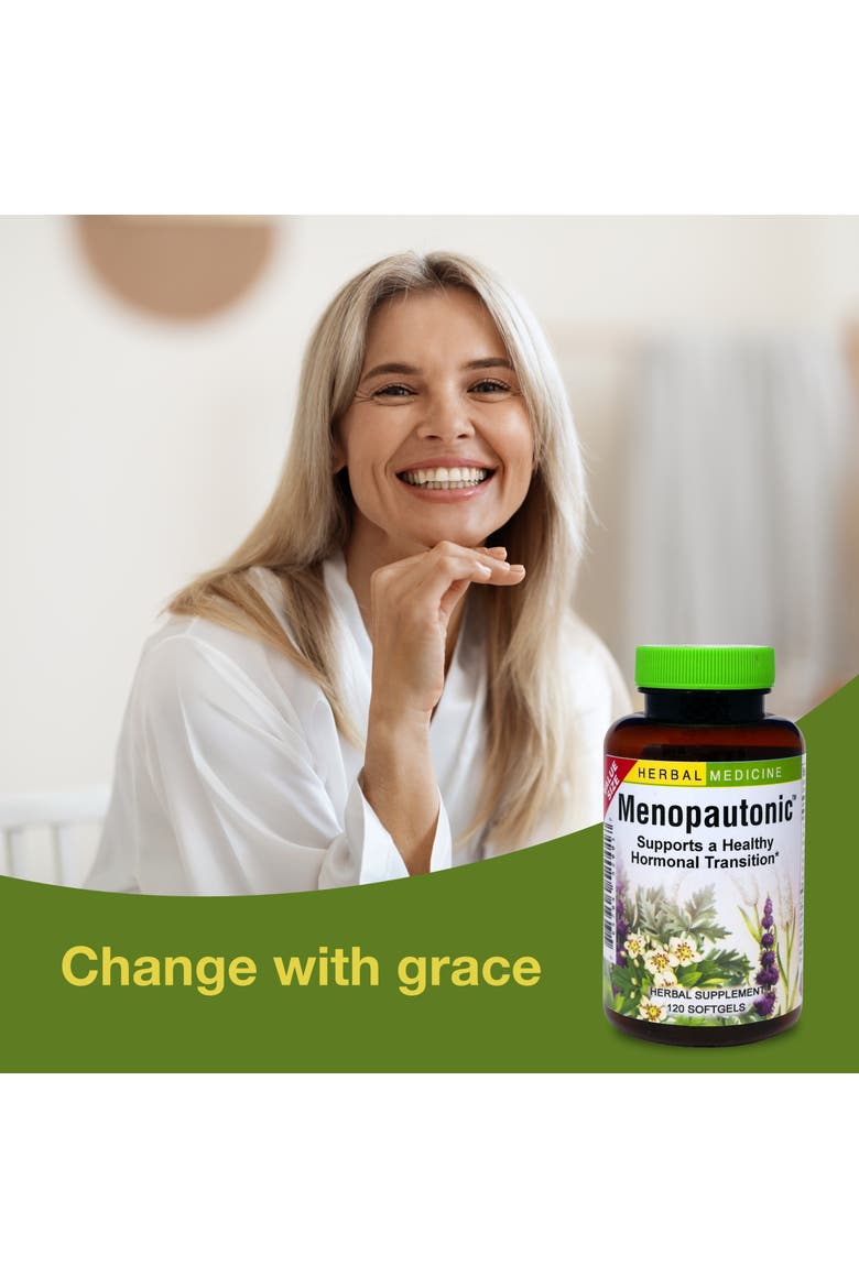 Menopautonic Softgels - Essential Supplement for Women - Hormonal Transition Support Supplement - Offers Menopausal Support with Dong Quai & Motherwort - 120 Softgels, Alternate, color, No Color