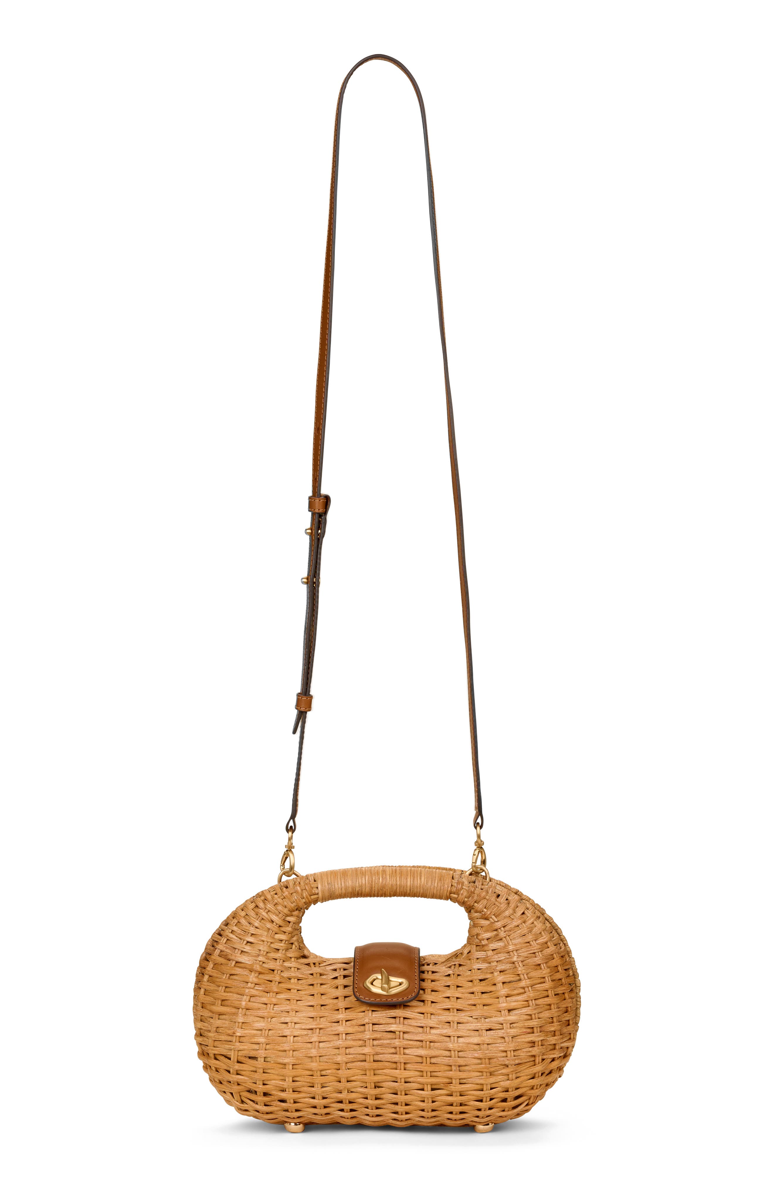 Cult Gaia Lydia Rattan Crossbody Bag, Alternate, color, 