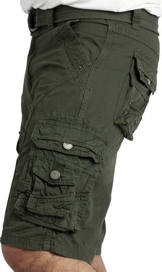 Belted Snap Detail Cargo Pants