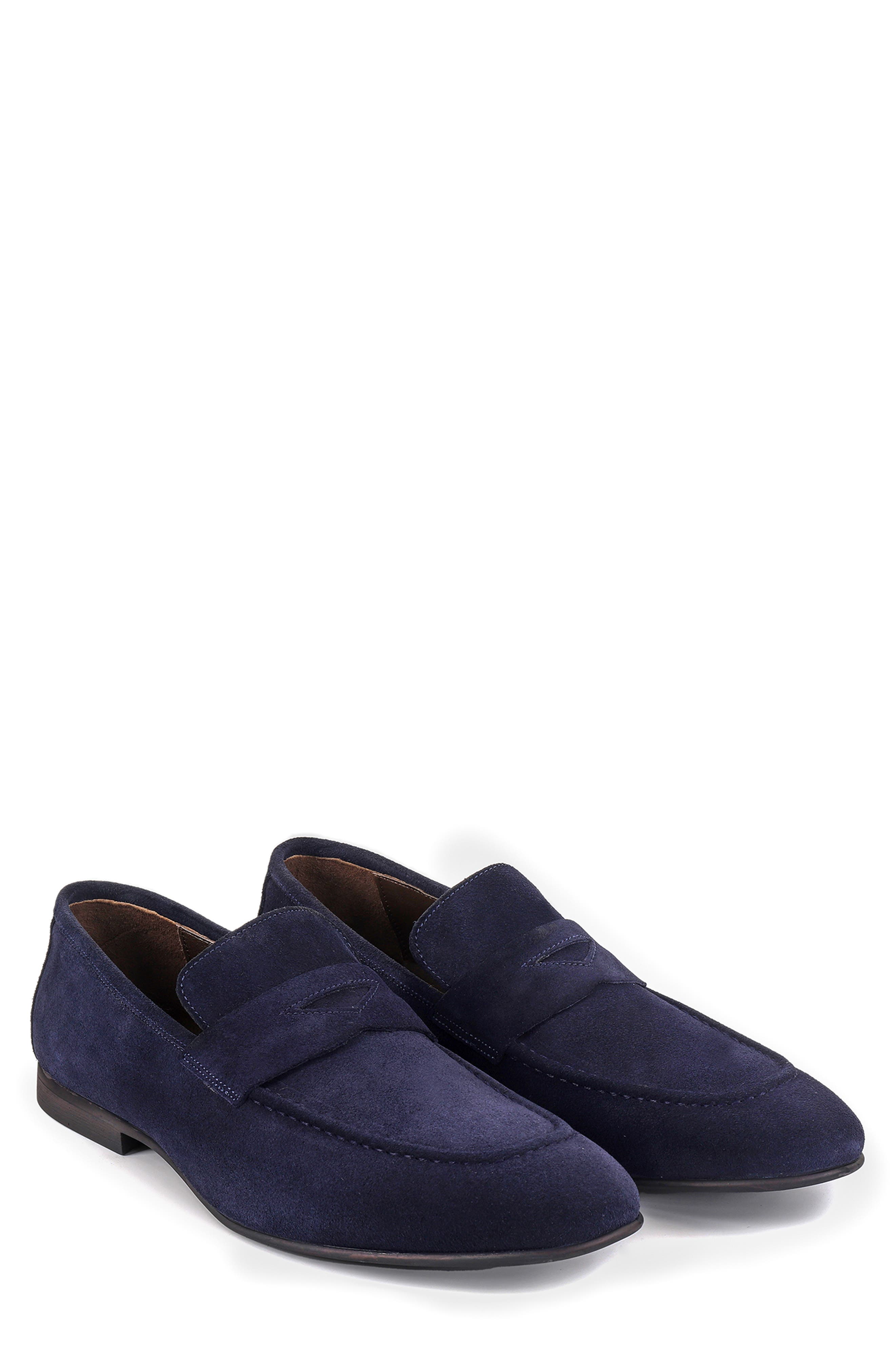 Largo Penny Loafer, Alternate, color, NAVY BLUE