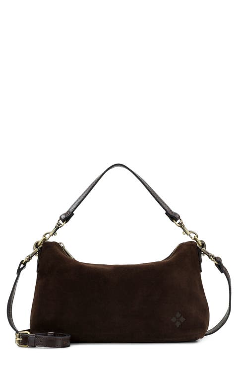 Kolena Suede Leather Crossbody Bag