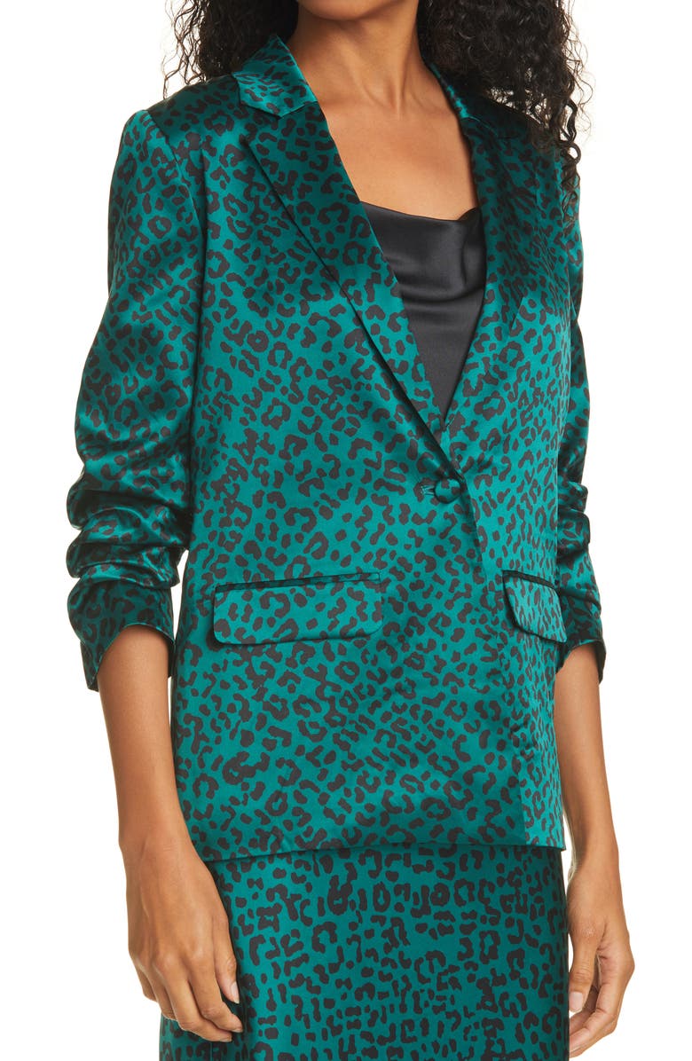 CAMI NYC Ollie Emerald Leopard Jacket, Alternate, color, 