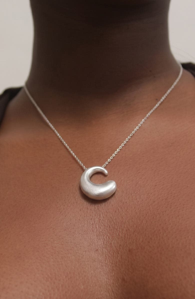 YOJ Astra Liquid Necklace in Silver, Alternate, color, Silver