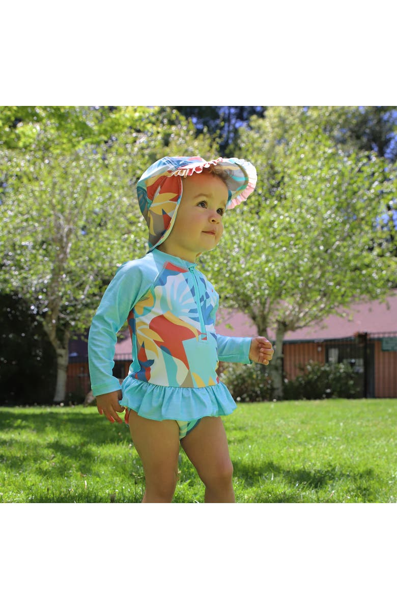 UV Skinz Swim Flap Hat, Alternate, color, Beach Picasso