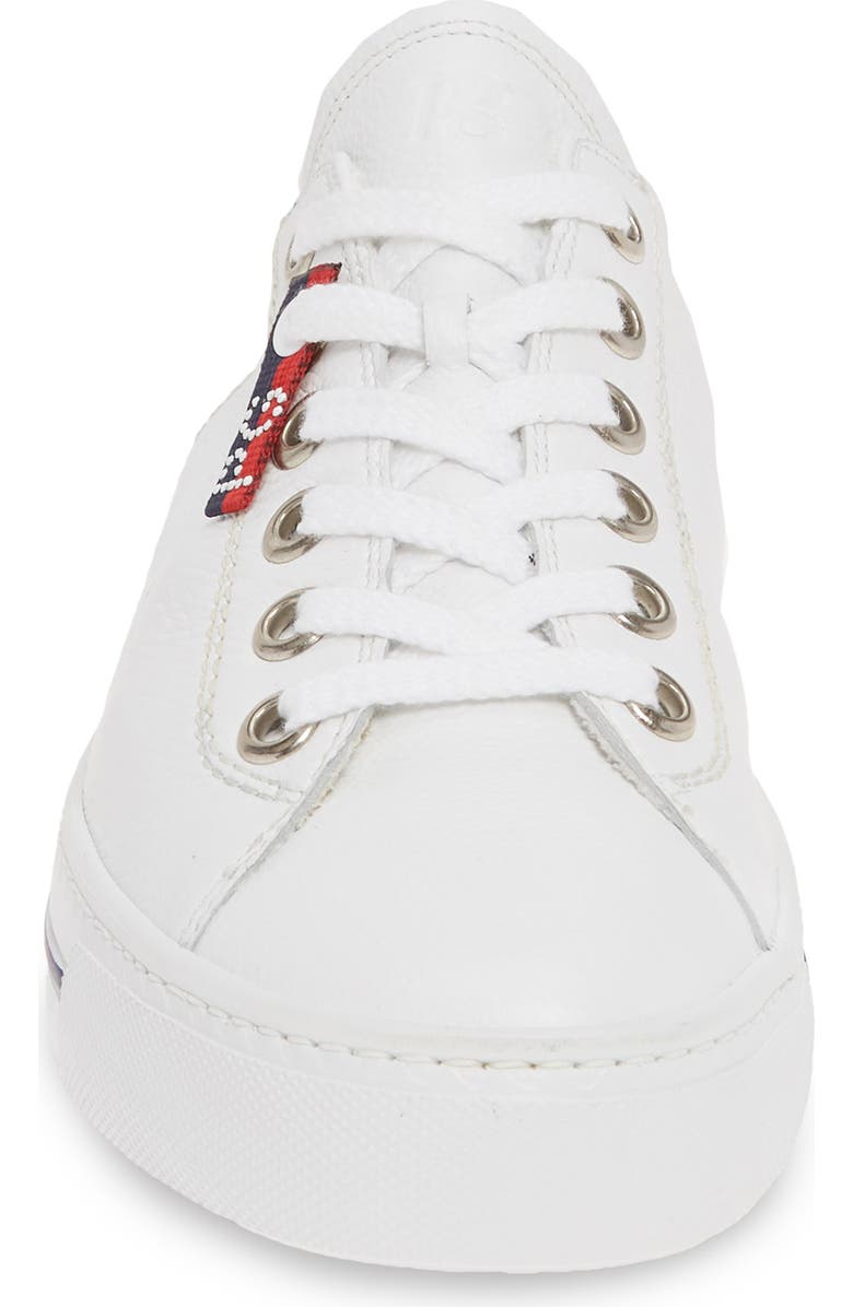 Paul Green Carly Low Top Sneaker, Alternate, color, White Calf