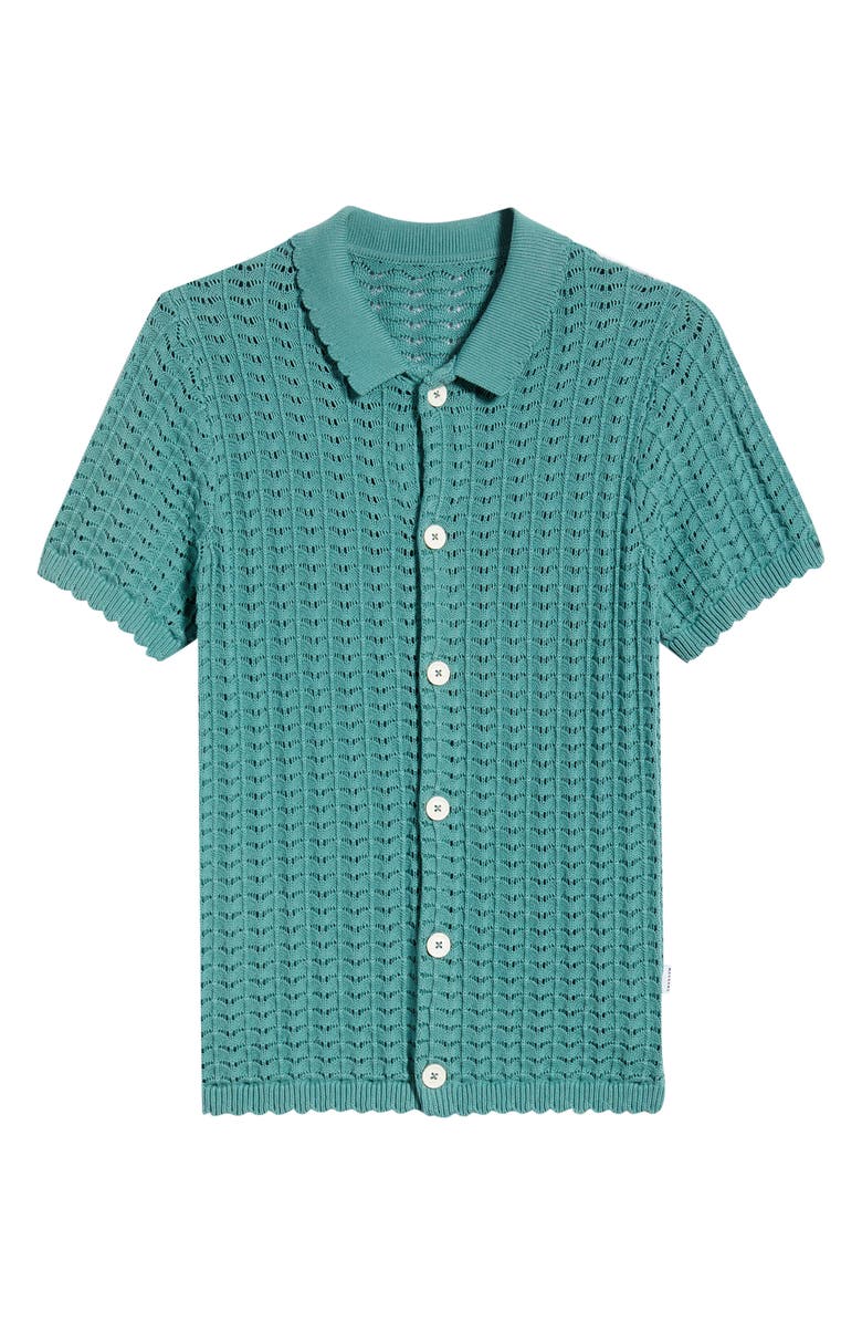 MAVRANS Salt Water Knit Button-Up Shirt, Alternate, color, 