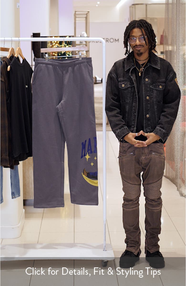 Night Rider Graphic Sweatpants, sales video thumbnail