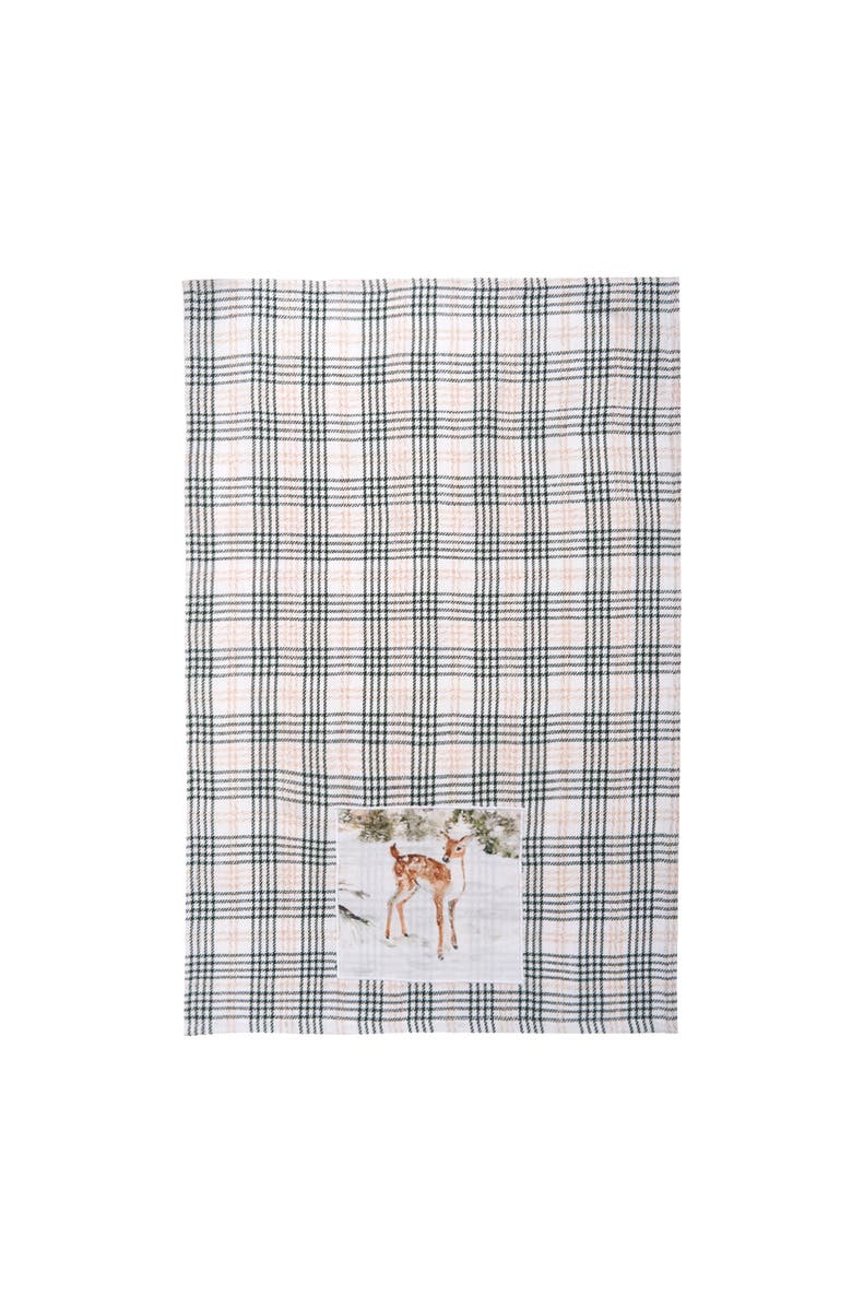 C&F Home Woolland Deer Towel, Alternate, color, Green