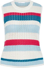 City Chic Cornelia Stripe Open Stitch Sweater Tank