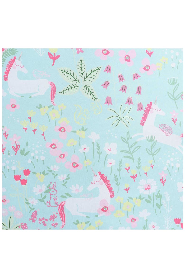 Magical Unicorns 3-Piece Queen Microfiber Comforter & Sham Set, Alternate, color, BRIGHT BLUE