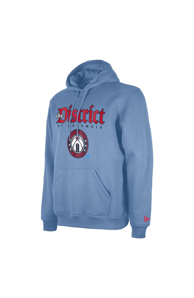 New Era Men's New Era  Powder Blue Washington Wizards 2024/25 City Edition Pullover Hoodie, Alternate, color, 