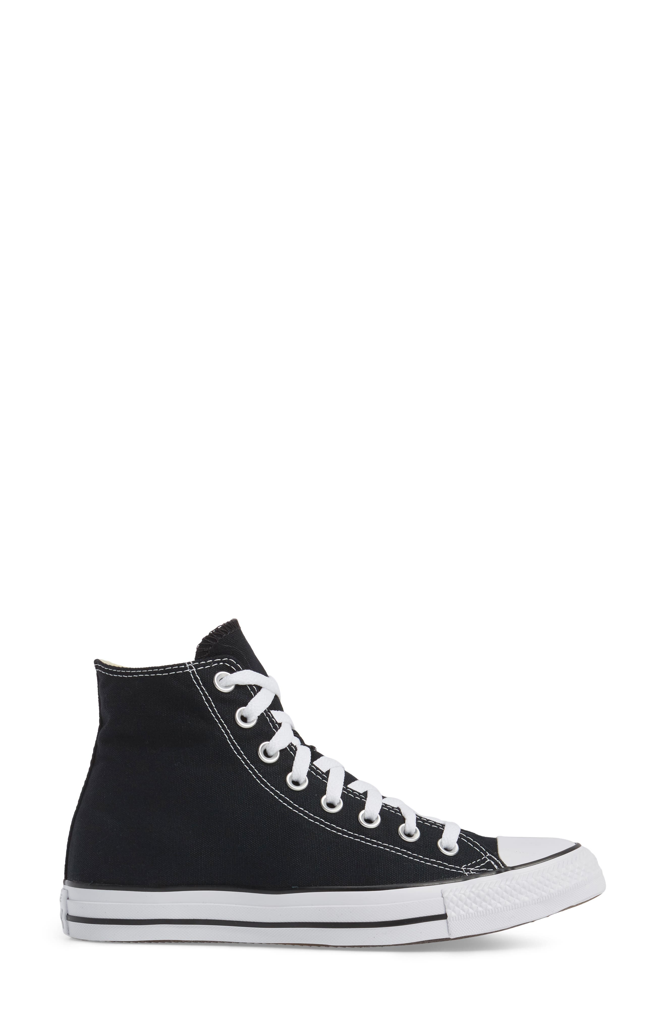 Converse Chuck Taylor<sup>®</sup> All Star<sup>®</sup> High Top Sneaker, Alternate, color, Black