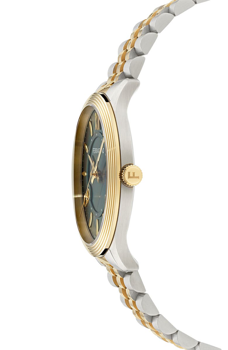 FERRAGAMO Duo Bracelet Watch, 40mm, Alternate, color, Two Tone