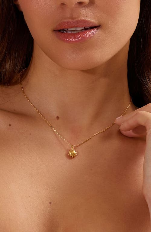 Satya Jewelry Here Comes The Sun Necklace In Gold