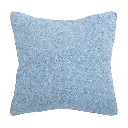 Elisabeth York 26" X 26" Savina Cotton Euro Sham In Blue