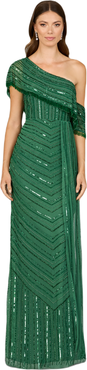 LARA New York Off Shoulder Sheath Beaded Gown