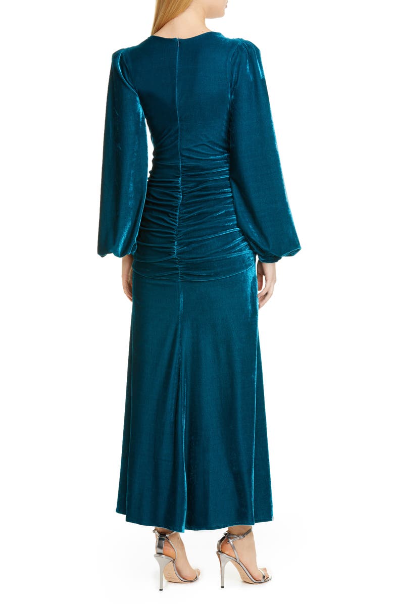 PatBO Long Sleeve Velvet Gown, Alternate, color,
