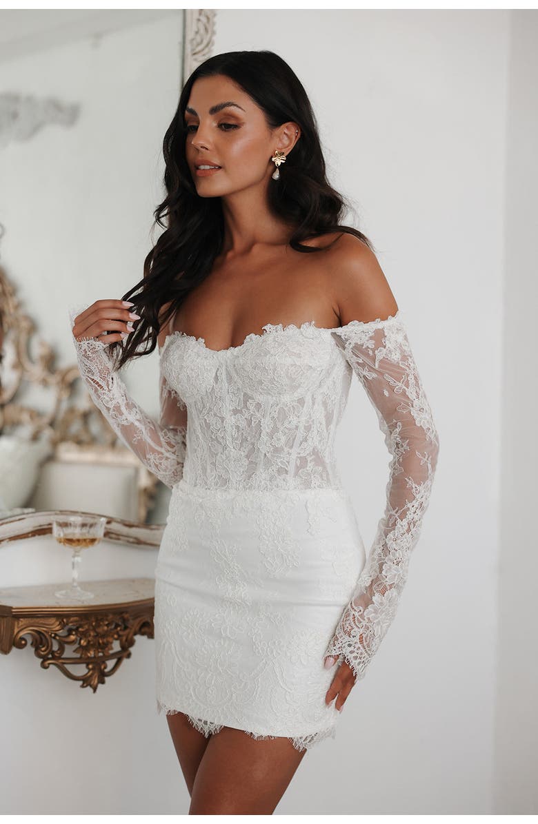 Untamed Petals Madeline Mini Dress, Alternate, color, Ivory