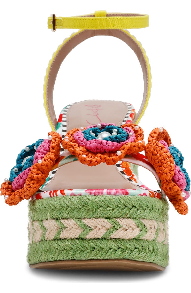 Betsey Johnson Marabela Platform Wedge Sandal, Alternate, color,