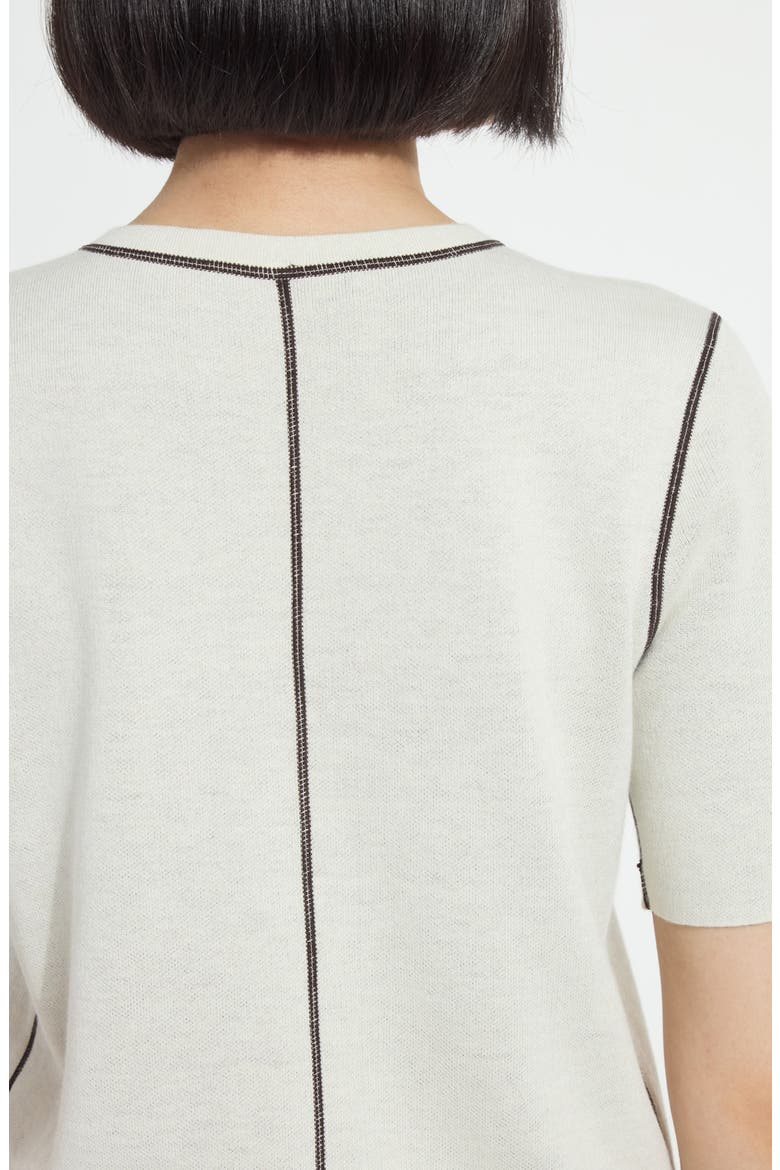 Odessa Reversible Knit T-Shirt, Alternate, color, REFINED TAUPE/ DOUBLE ESPRESSO