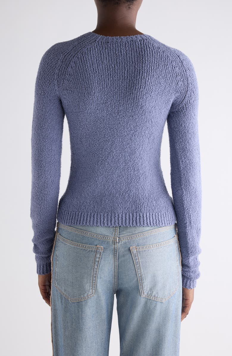Acne Studios Bouclé Rib Cardigan, Alternate, color, Steel Blue