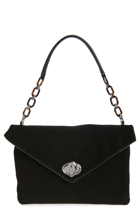 Love Note Suede Shoulder Bag