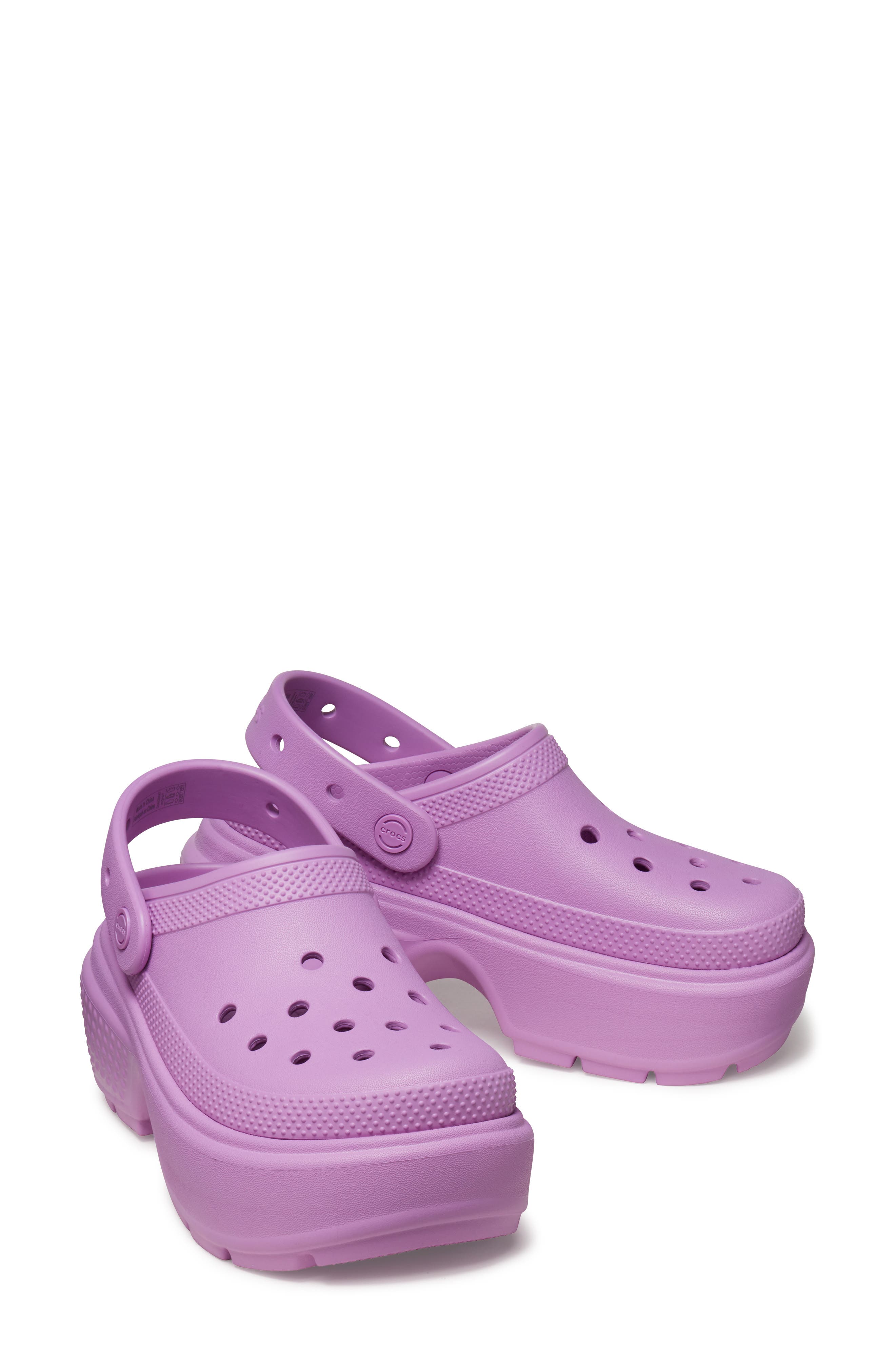 CROCS Stomp Slingback Platform Clog, Alternate, color, Bubble