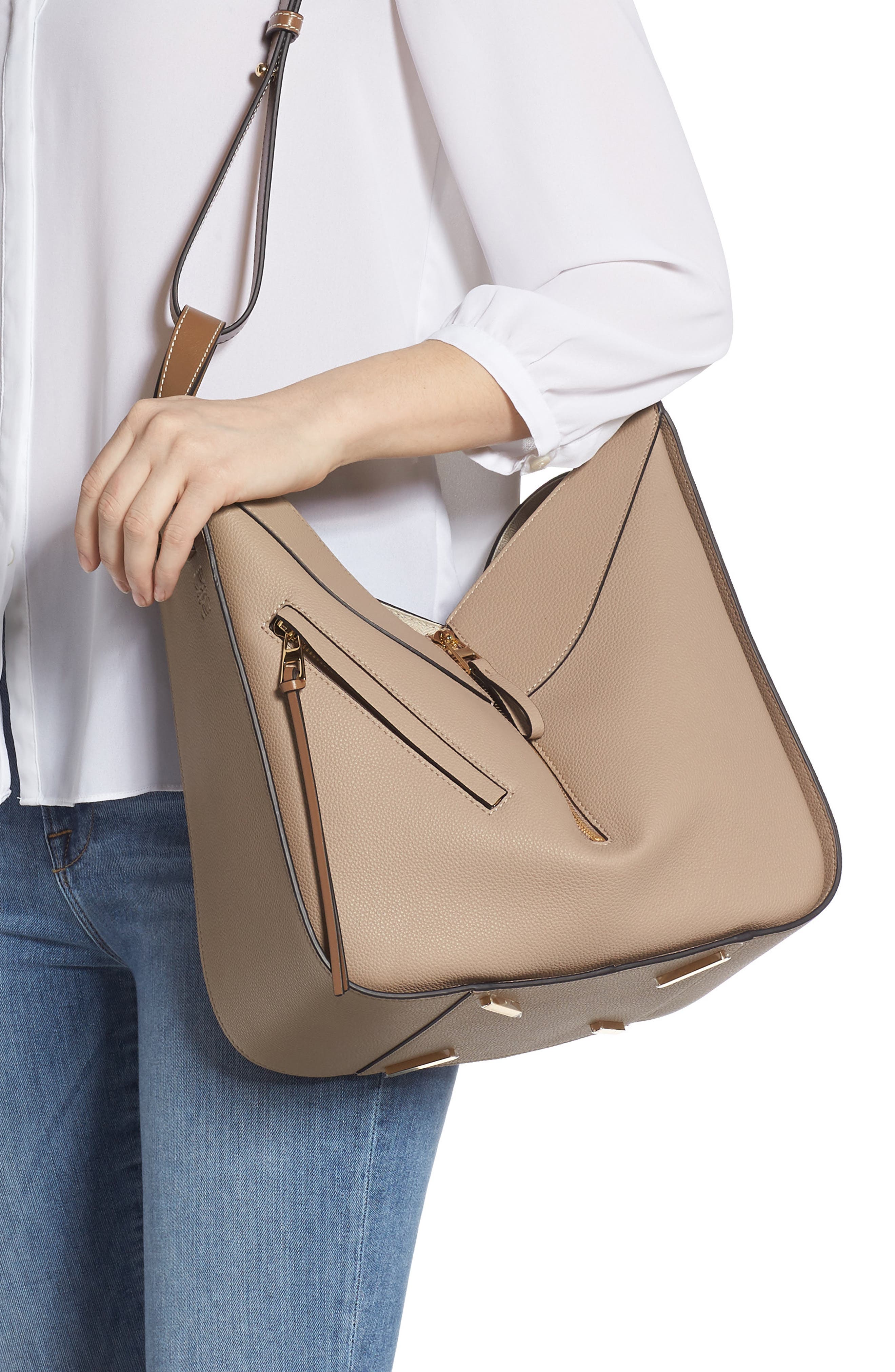 Loewe Hammock Medium Calfskin Leather Hobo, Alternate, color, 