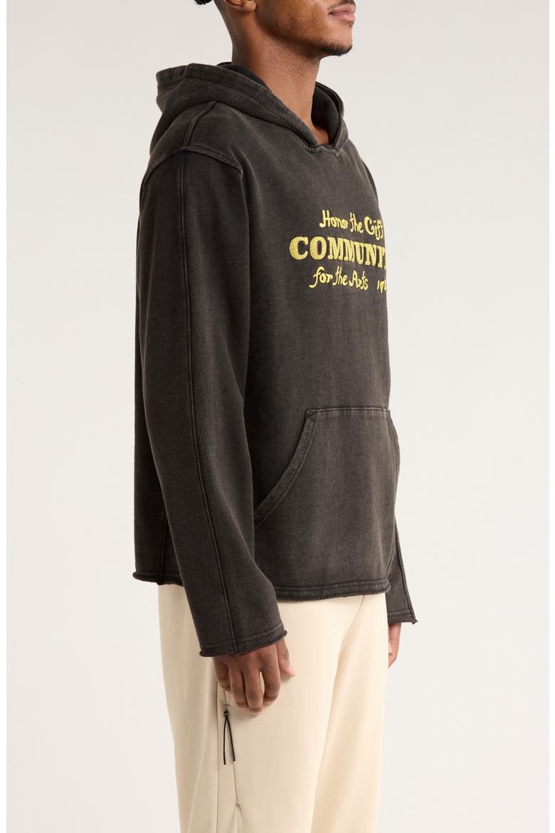 Vintage Embellished Hoodie, Alternate, color, BLACK