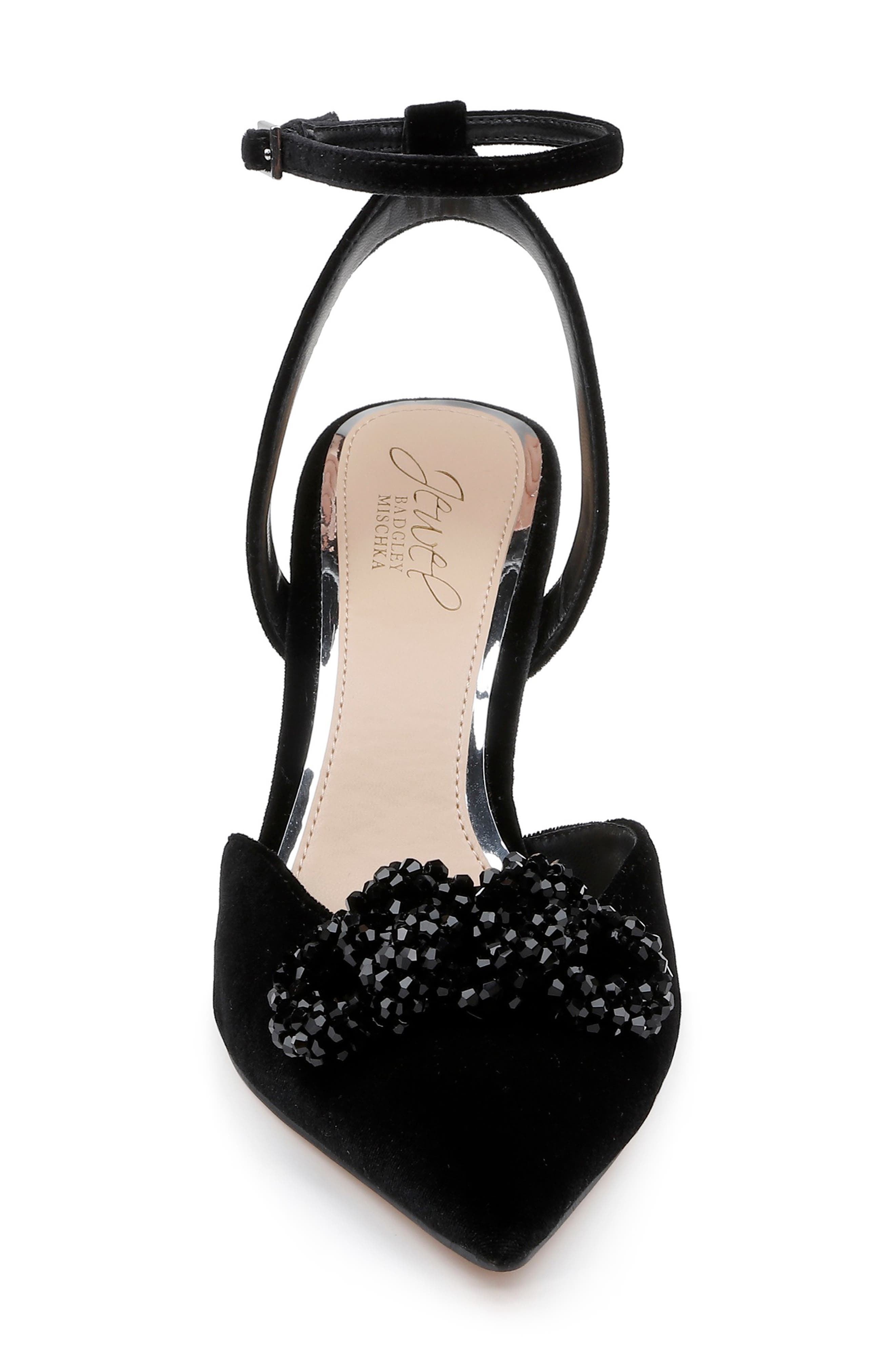 Tailynn Pointed Toe Velvet Pump, Alternate, color, BLACK VELVET